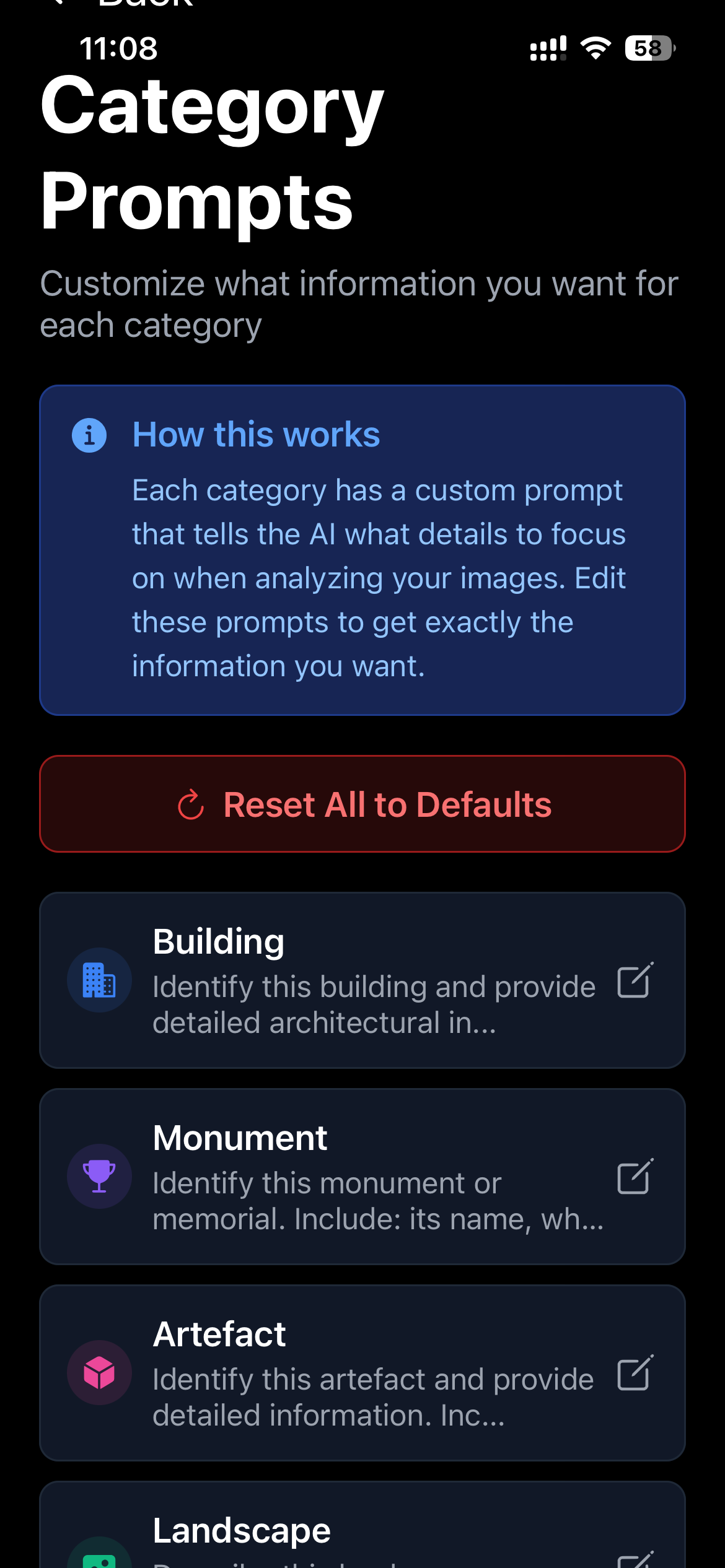Seer prompts 1 screen